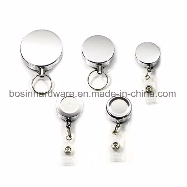 Blank Round Badge Reel for ID Card Holder