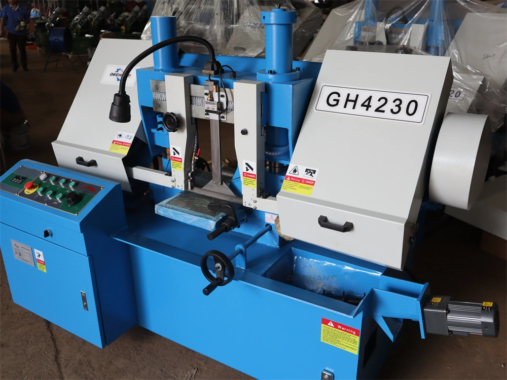 Chinese Double Column Band Sawing Machine Gh4230 High Quality Metal Cutting Band Sawing Machine for Sale