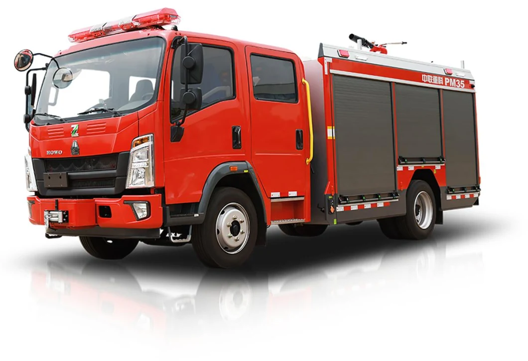 Fire-Fighting Machinery Sinotruk HOWO Pm35 Zoomlion Zlf5110gxfpm35 Foam Water Tank Fire Truck