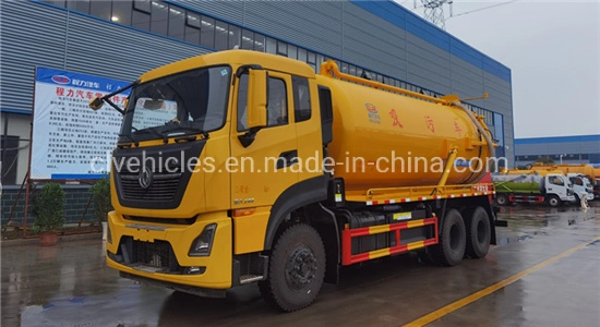 DFAC 6X4 18m3 Cesspit Fecal Suction Sewage Vacuum Tanker Truck