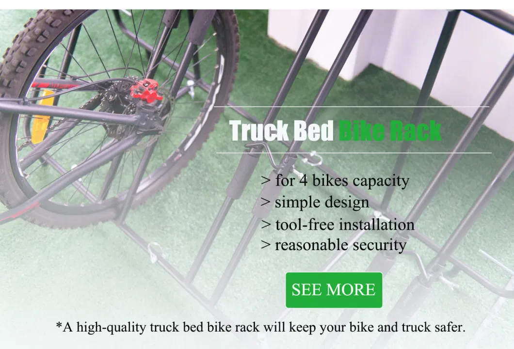 China Steel Wheel Mounted Transit 4 Bike Carrie Rack for Truck