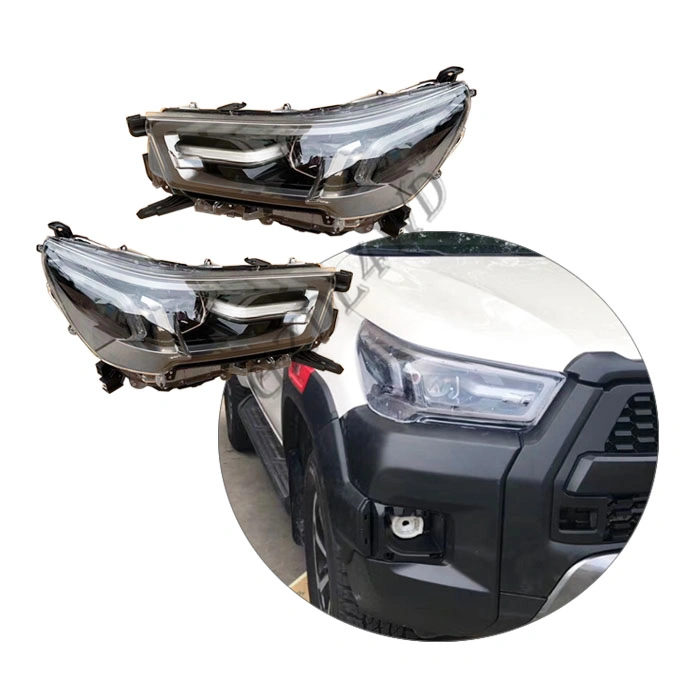 Car Headlights for Hilux Revo Rocco 2020+ Rhd LHD LED Headlamps