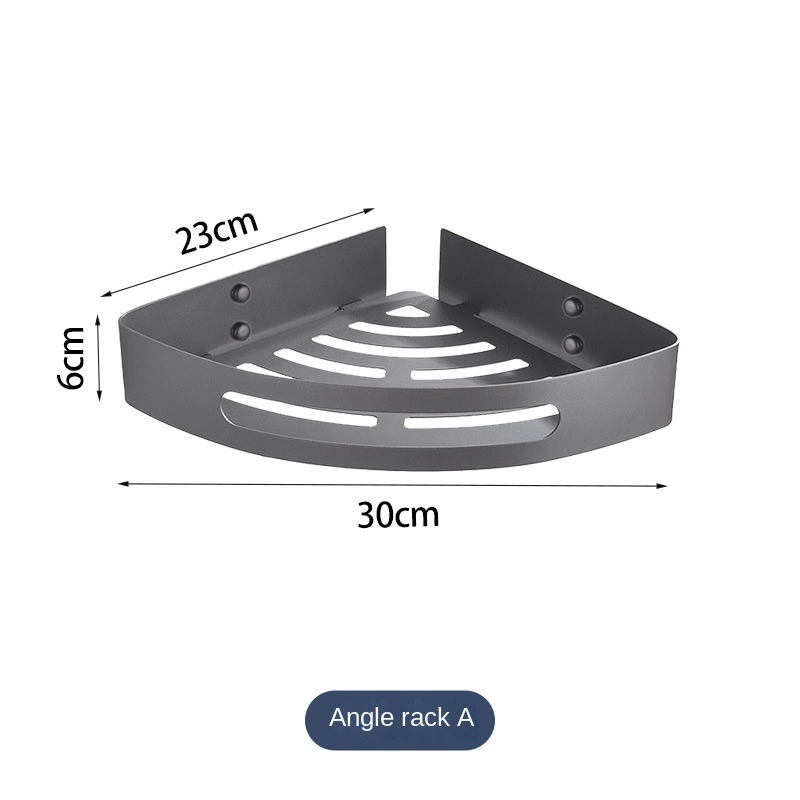 SUS304 Stainless Steel Bathroom Corner Shelf Storage Rack (Type A)
