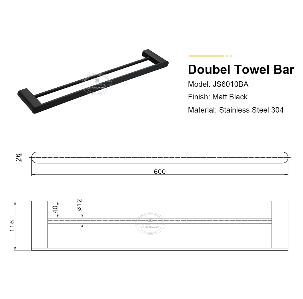 Easy to Install Gun Grey Shelf for Bathroom with New Design Wholesale