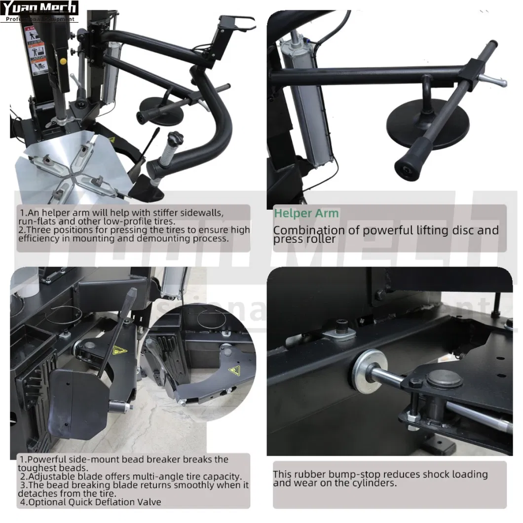 Car Tire Mounting Equipment Wheel Changer Machine with Assistant Arm