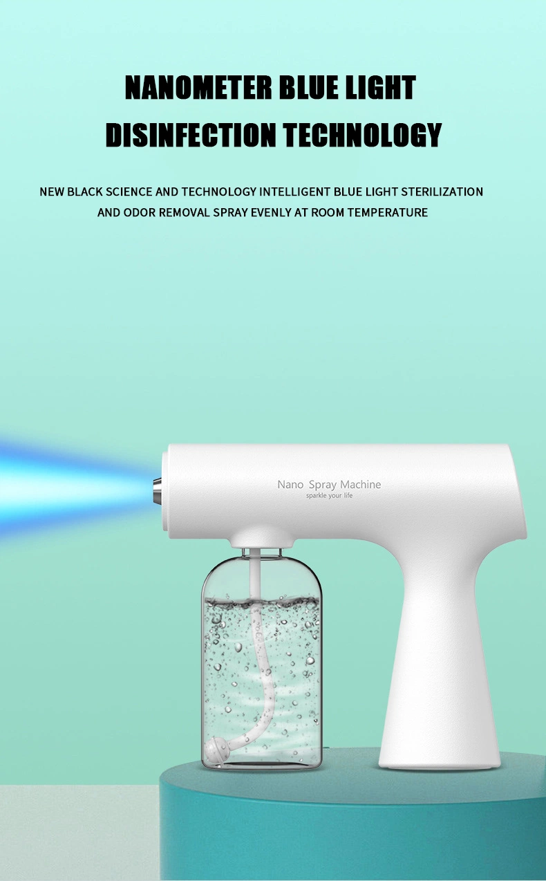 Nano Spray Gun K5 Ccare for Hair Treatment Blu Ray Anion Metal Water Atomizer Blue Sprayer K6 Portable