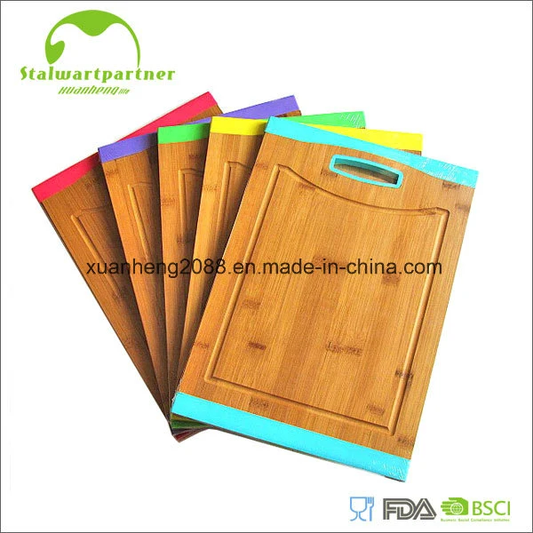 Fast Delivery Natural Nanzhu Chopping Block with Kitchenware Jh-K037