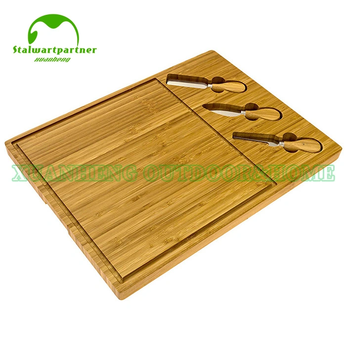 Bamboo Cutting Board Pizza Tray Cake Dessert Cheese Board Plate