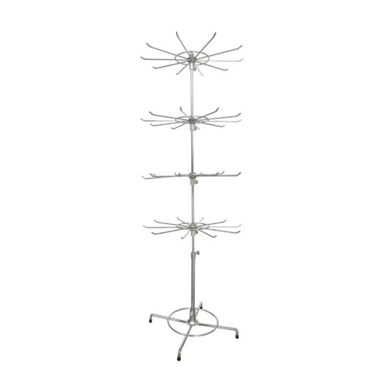 Metal Rotating Jewelry Display Stand with 3 Tiers