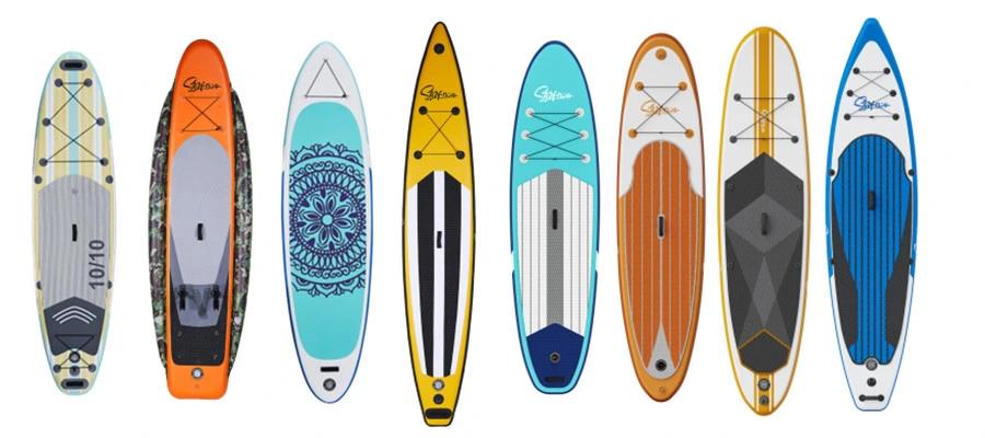 Direct Factory Hot Selling Inflatable Stand up PVC Double Lawyer Wooden Color Sup Paddle Board ODM&OEM Yoga Board with Customer Logo10&prime;&prime; for Wholesale