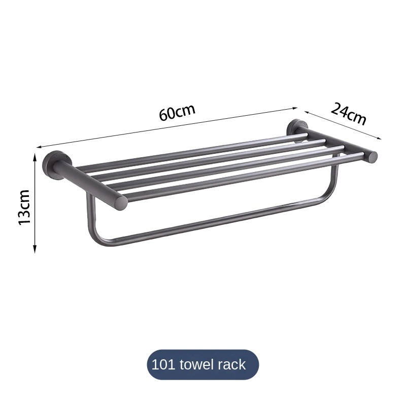 SUS304 Stainless Steel Hotel Bathroom Towel Rack Storage Rack (101 models)