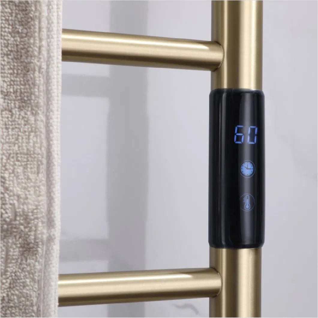 Wall-Mounted Electric Towel Rack for Bathrooms with Adjustable Temperature Control