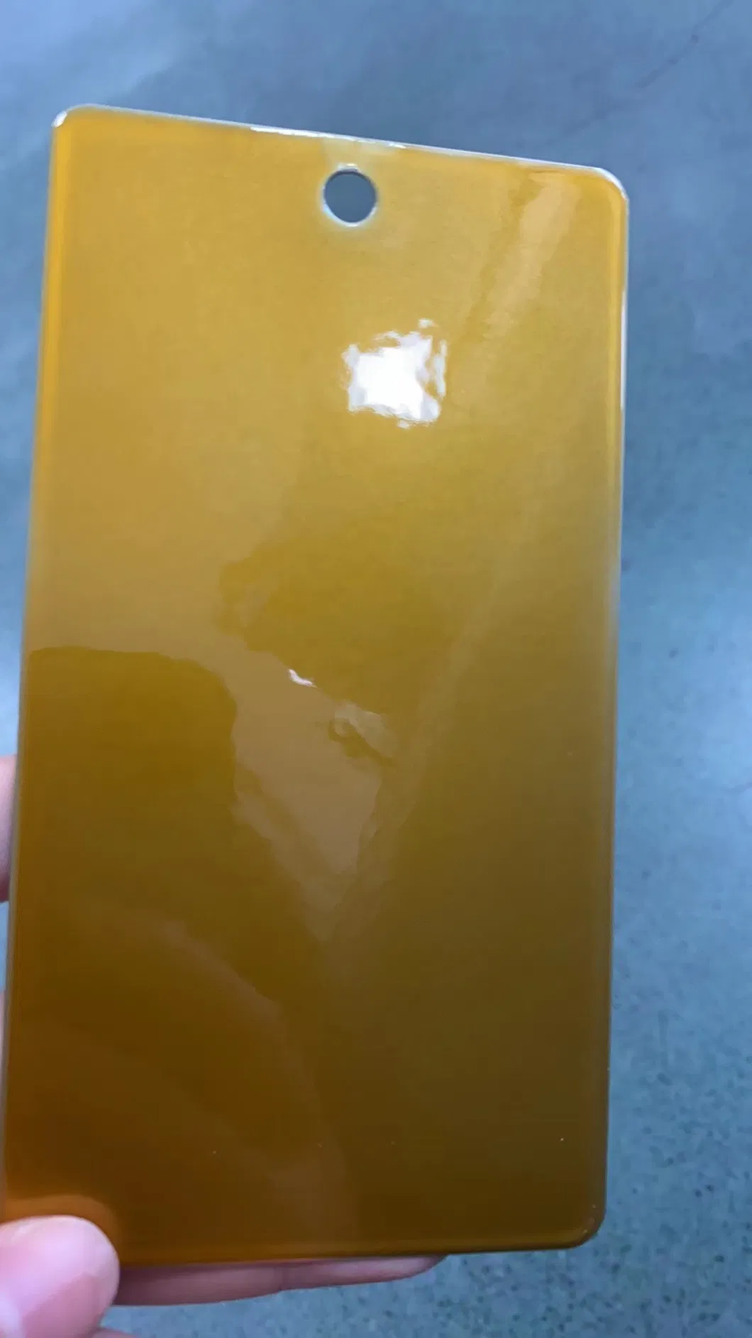 Transparent Candy Yellow Polyester Powder Coating for Bicycles