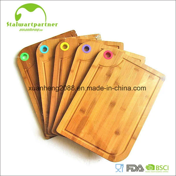 Fast Delivery Natural Nanzhu Chopping Block with Kitchenware Jh-K037