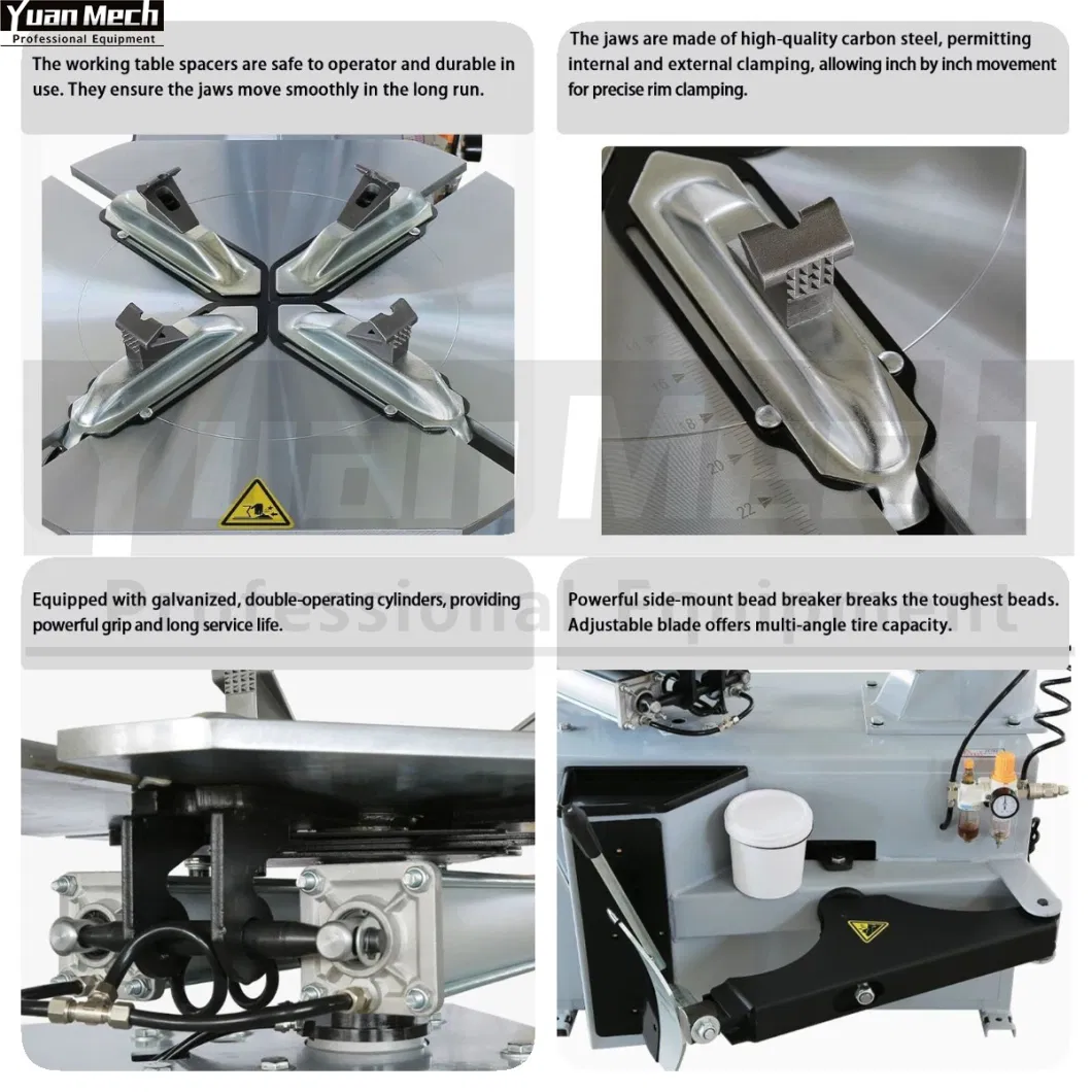 Tire Changer Machine Tyre Mounting Machine with Helper Arm Factory