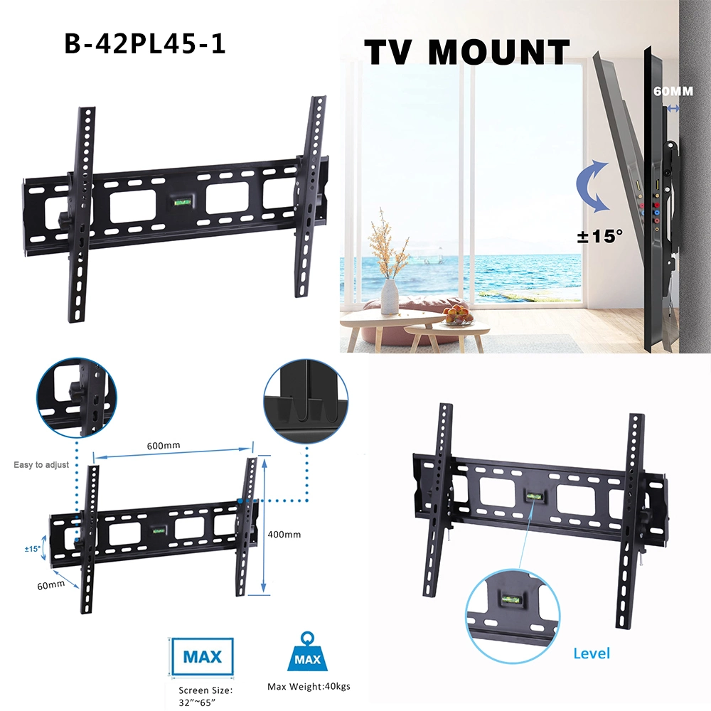 Full Motion TV Rack Flat Panel Telescopic Fixed TV Wall Mount Hidden Swivel TV Holder Tilt TV Mount