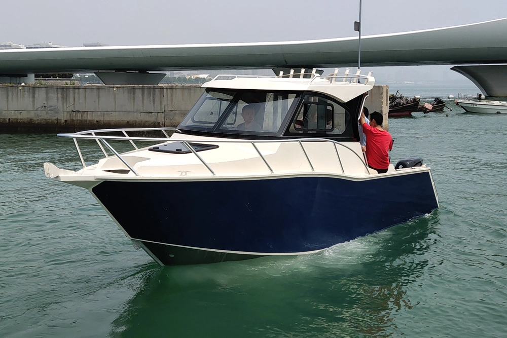 7.55m 25FT Deep V Hull Stable Aluminum Pleasure Fishing Boats