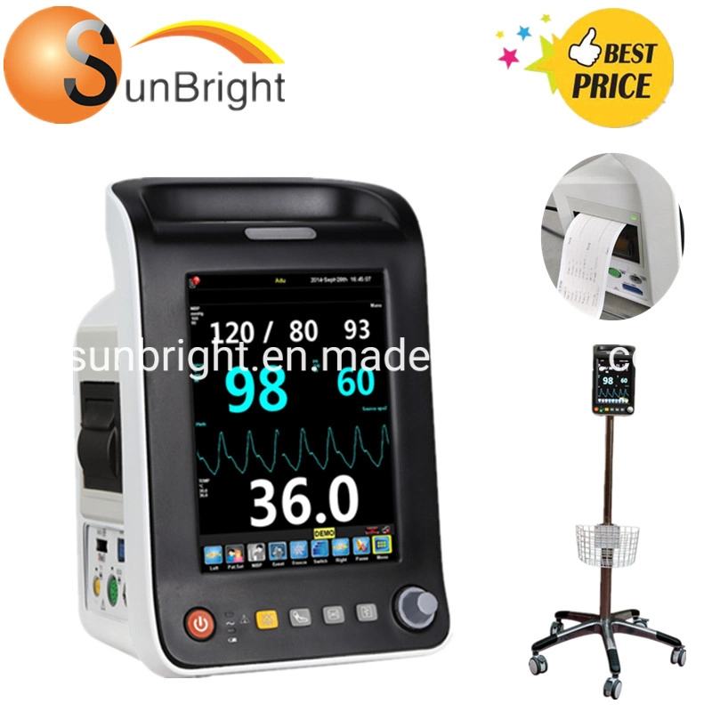 8.4 Inch Bedside Multi-PARA ECG Patient Monitor Portable