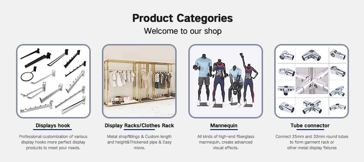 Custom Clothing Display Racks Dress Display Stands for Clothes Shops