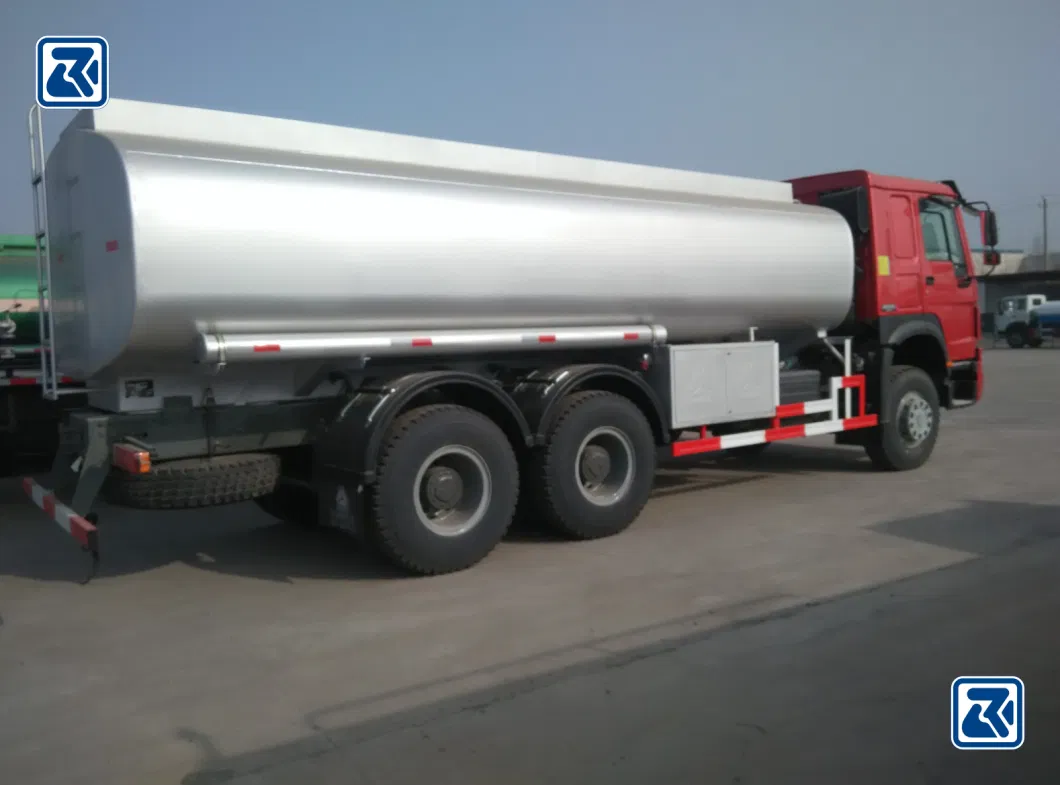 Sinotruk HOWO 6X4 6000 Gallon Diesel Oil Transporter Capacity Fuel Tanker 20000 Liters Oil Tank Truck with Gun