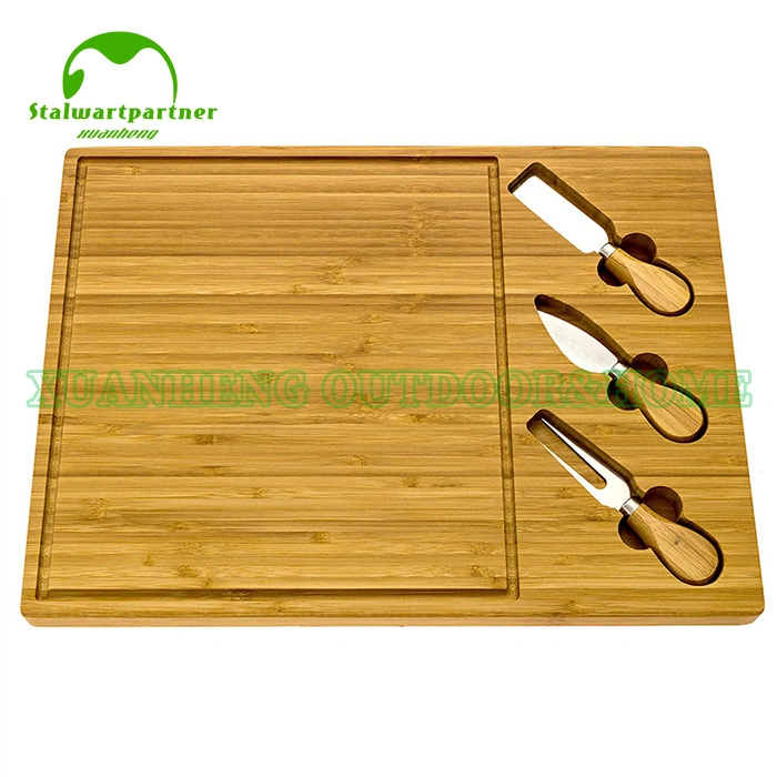 Bamboo Cutting Board Pizza Tray Cake Dessert Cheese Board Plate