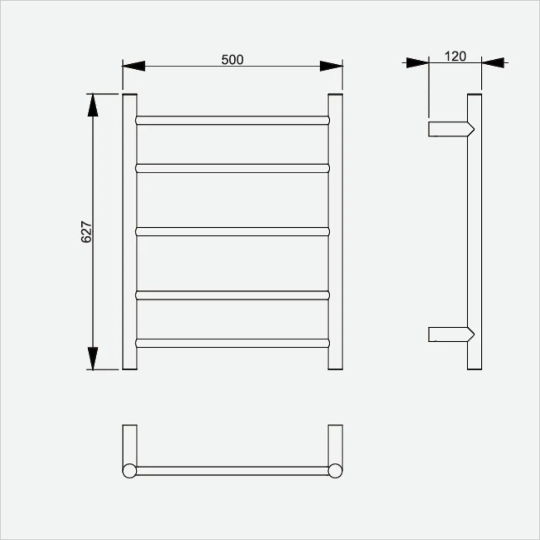 Stainless Steel Towel Warmer Wall-Mounted Electric Towel Rack for Bathrooms