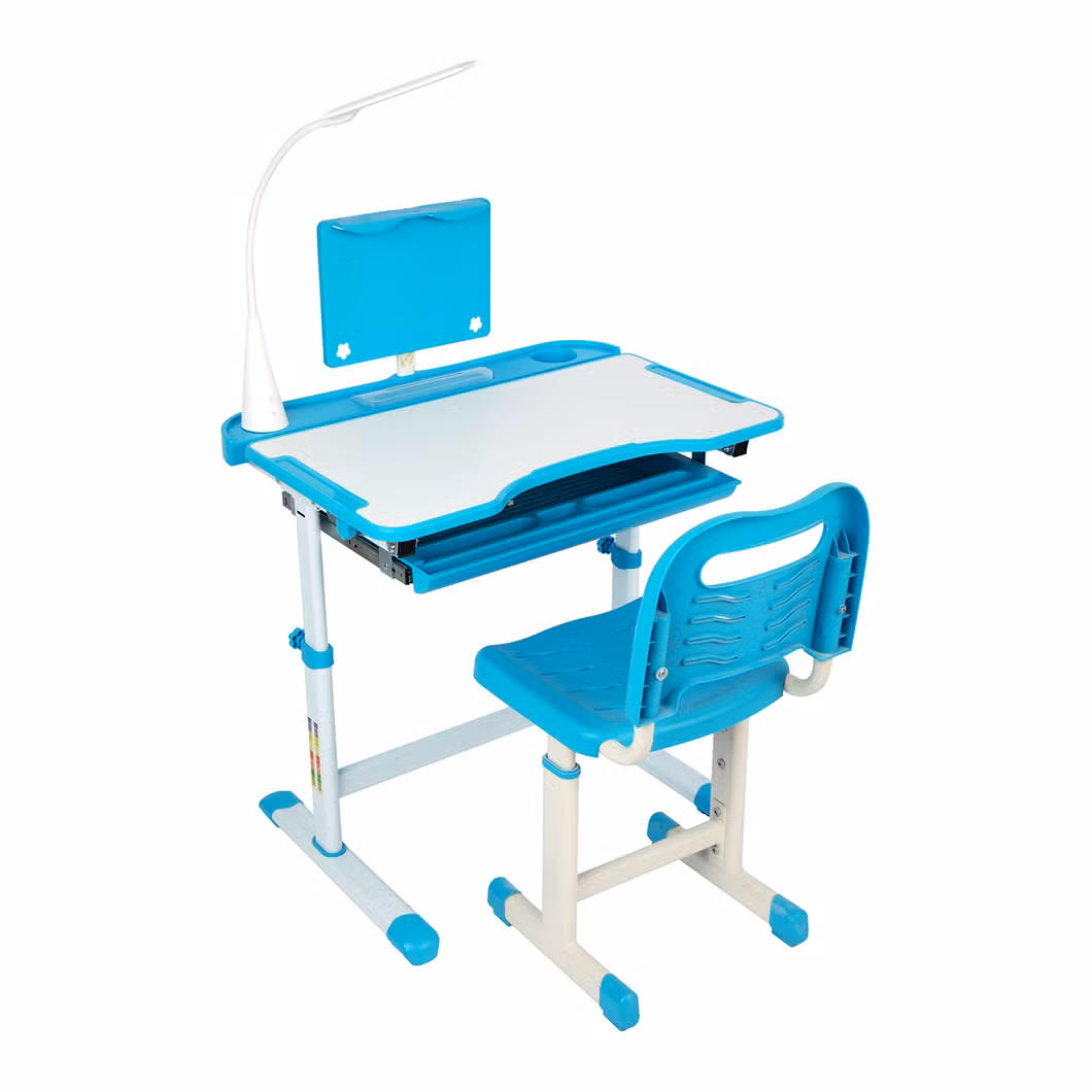 Girls Pink Height Adjustable MDF ASTM2613/963 Approved Student Desk and Chair Sets