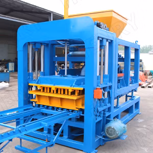 Concrete Hollow Cement Paver Qt 4-20 Block Machine Fully Automatic Big Capacity