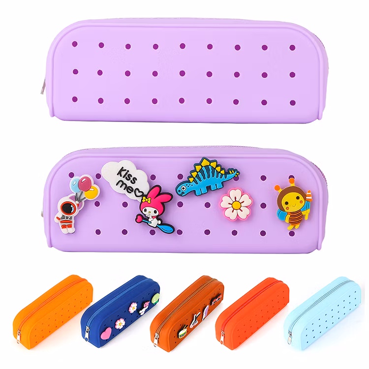 Custom Logo Pencil L Stationery Kids Creative DIY Pen Bag Storage Pouch