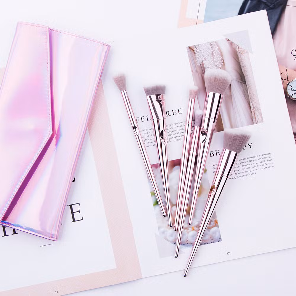 Holographic PU Makeup Brush Bag Cosmetic Travel Pen Pencil Case Zipper Pouch