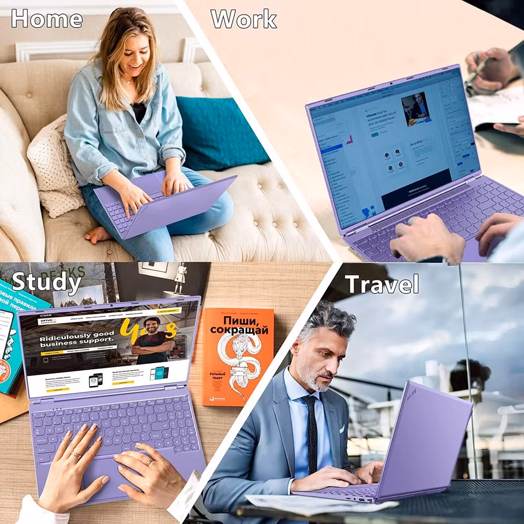 16&quot; Win11 N5095 4-Core Dual WiFi/Bluetooth Student Laptop with 12g+512g Large Memory for Study Game Work