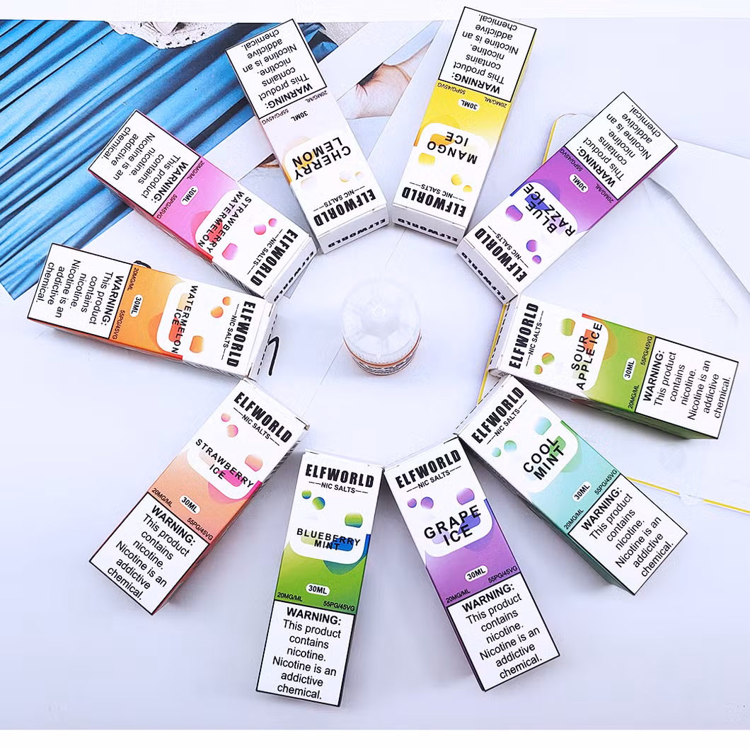 Disposable Vape Pen Prefilled Pod Vape Juice E-Cigarette Nast Ejuice Eliquid 30ml OEM Flavours 2%5% 0% 3% Nicotine Vape Pouches