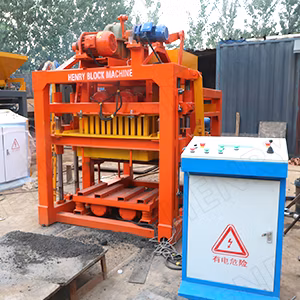 Concrete Hollow Cement Paver Qt 4-20 Block Machine Fully Automatic Big Capacity