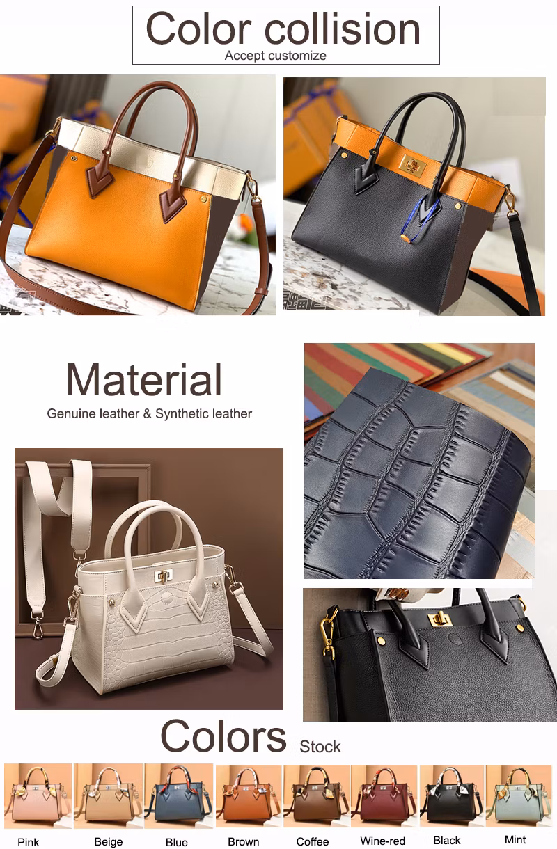 OEM/ODM Designer Fashion Luxury Ladies Tote Mirror Crossbody Wholesale Replica Messenger Bags School Laptop Women Shopping Custom Lady Brand Genuine Leather Bag