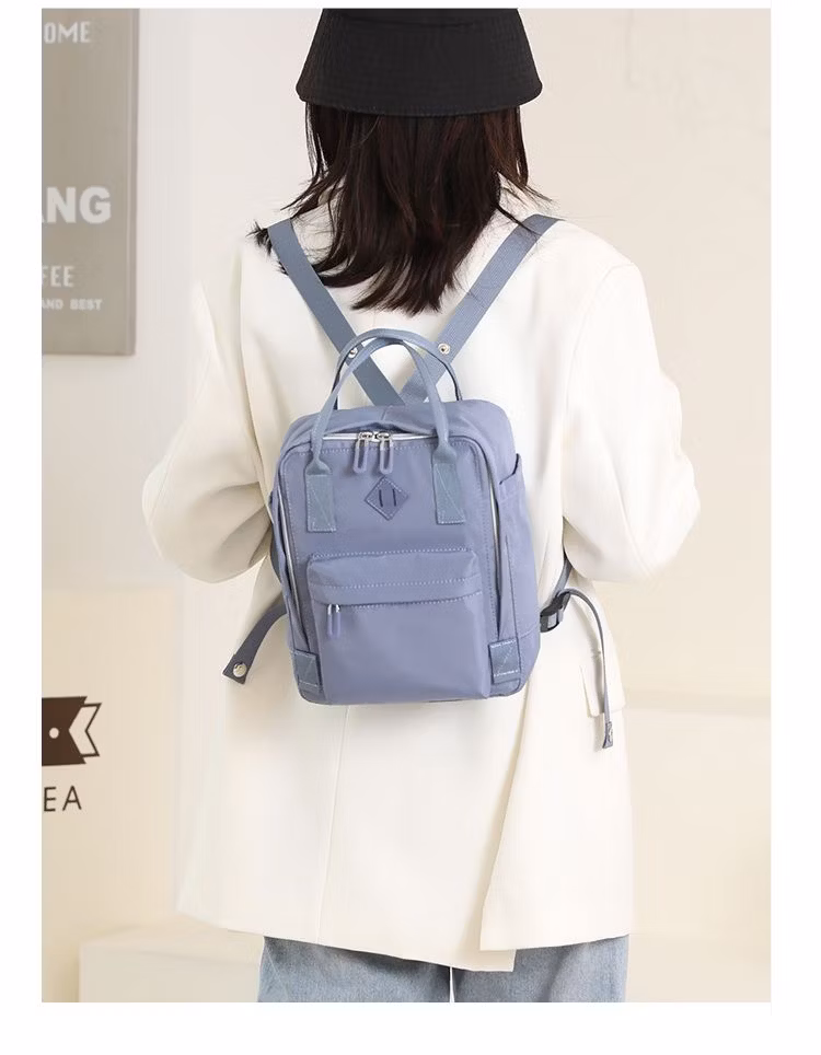 Fashion Girl Nylon Backpack Bag Big Capacity Handbag Ladies Single Shoulder Bag (MFN6465)