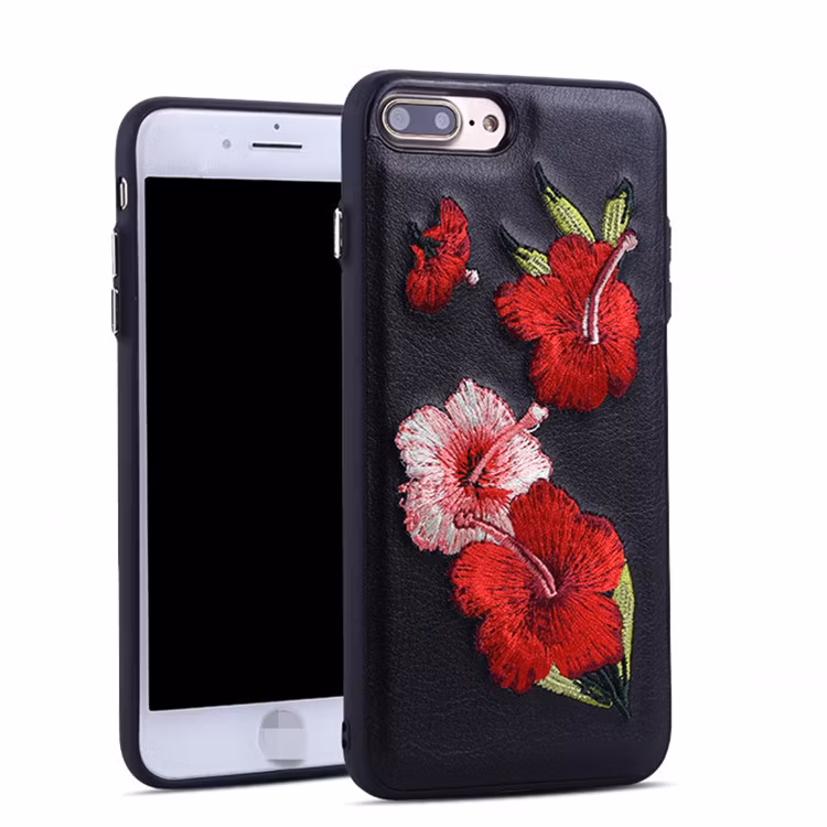 Mobile Phone Sewing Flower Case for iPhone 7
