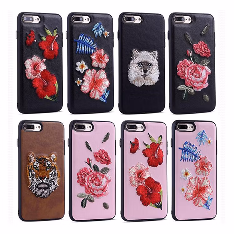 Mobile Phone Sewing Flower Case for iPhone 7
