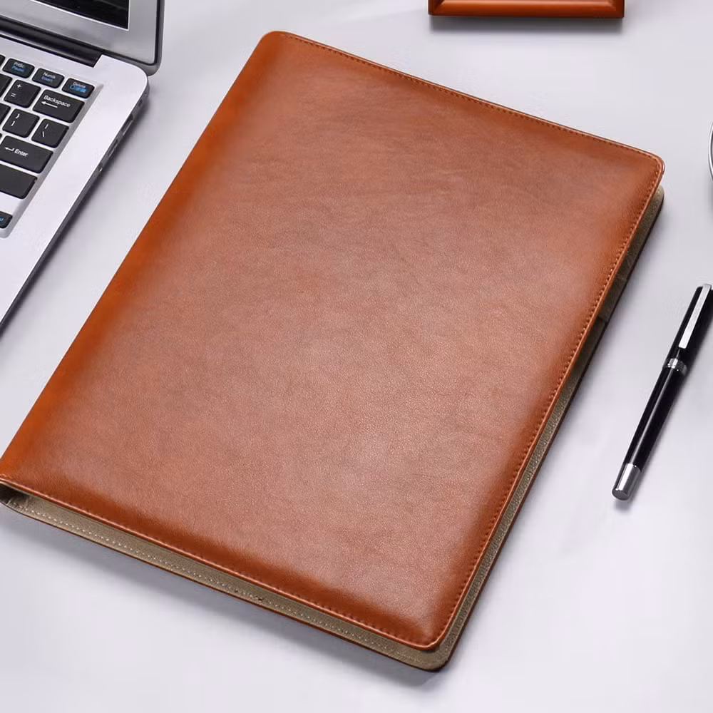 Custom Logo Business Expandable Case 4 Ring File Folder Portfolio Folder Binder