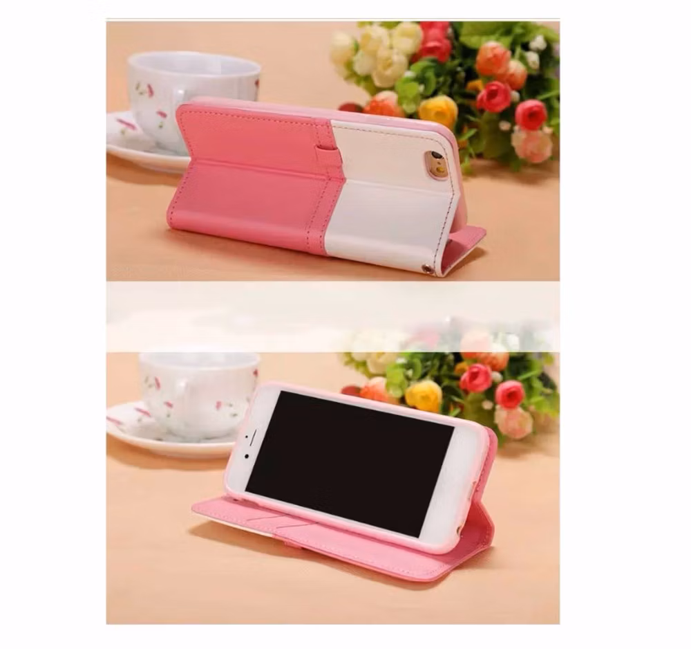 New Design Fashion Bow-Tie Case Flip Wallet Leather Case for iPhone X