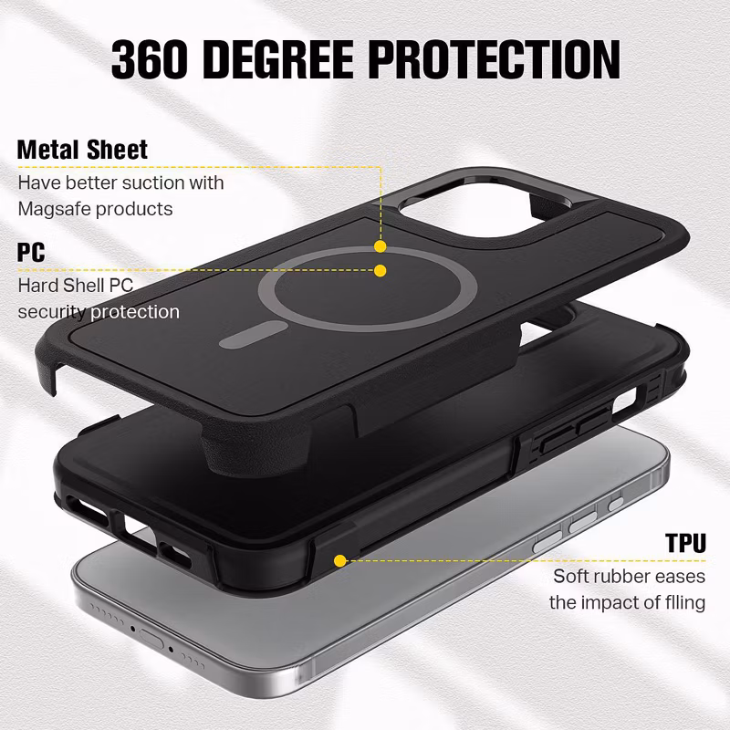 Magnetic Mesh Cooling Phone Case for iPhone15