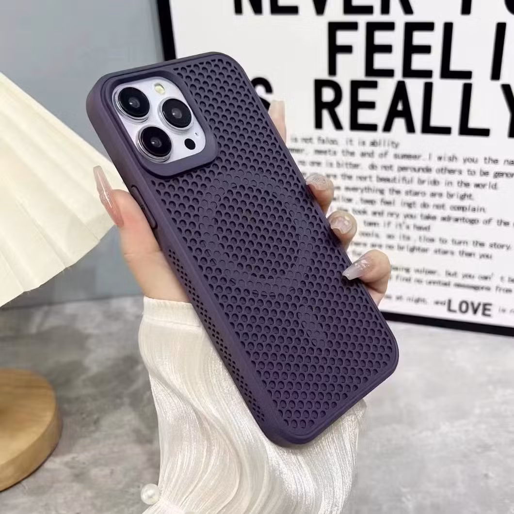 Matte Slim Heat Dissipation Cooling Mesh Magnetic Case Shockproof PC Silicone Cover