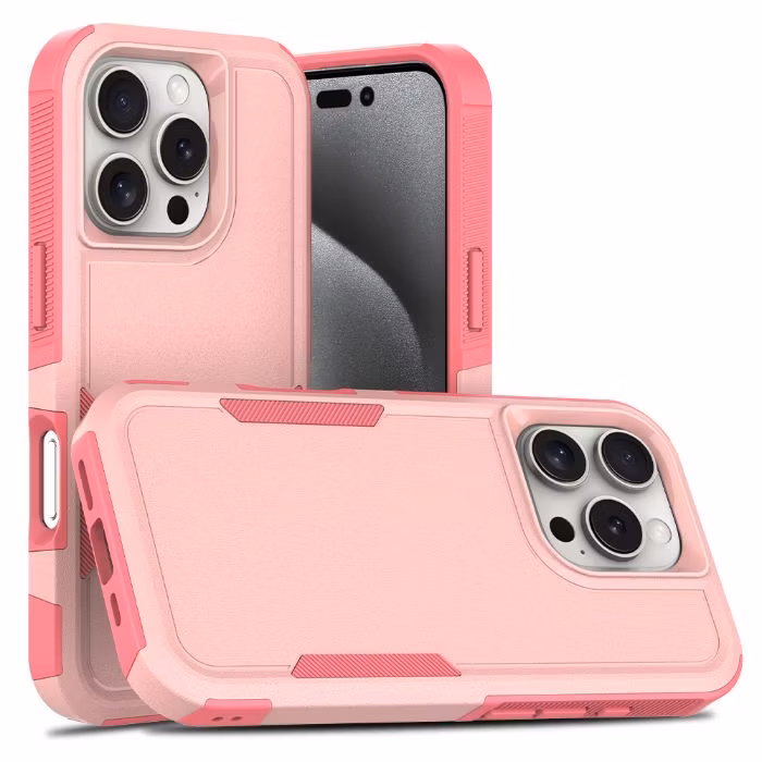 Purple TPU PC Shockproof Protective Cover Case for IP16PRO