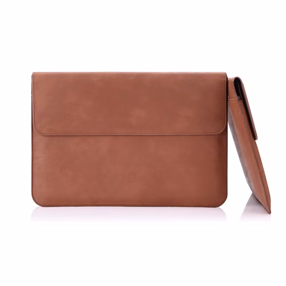 A5 Notepad Ring Binder Journal Customized Brown Notebook Wholesale Leather Portfolio Folder