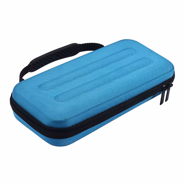 Blue Embossed Pattern Handbags EVA Carry Bag Case for Nintendo Switch (FRT2-407)