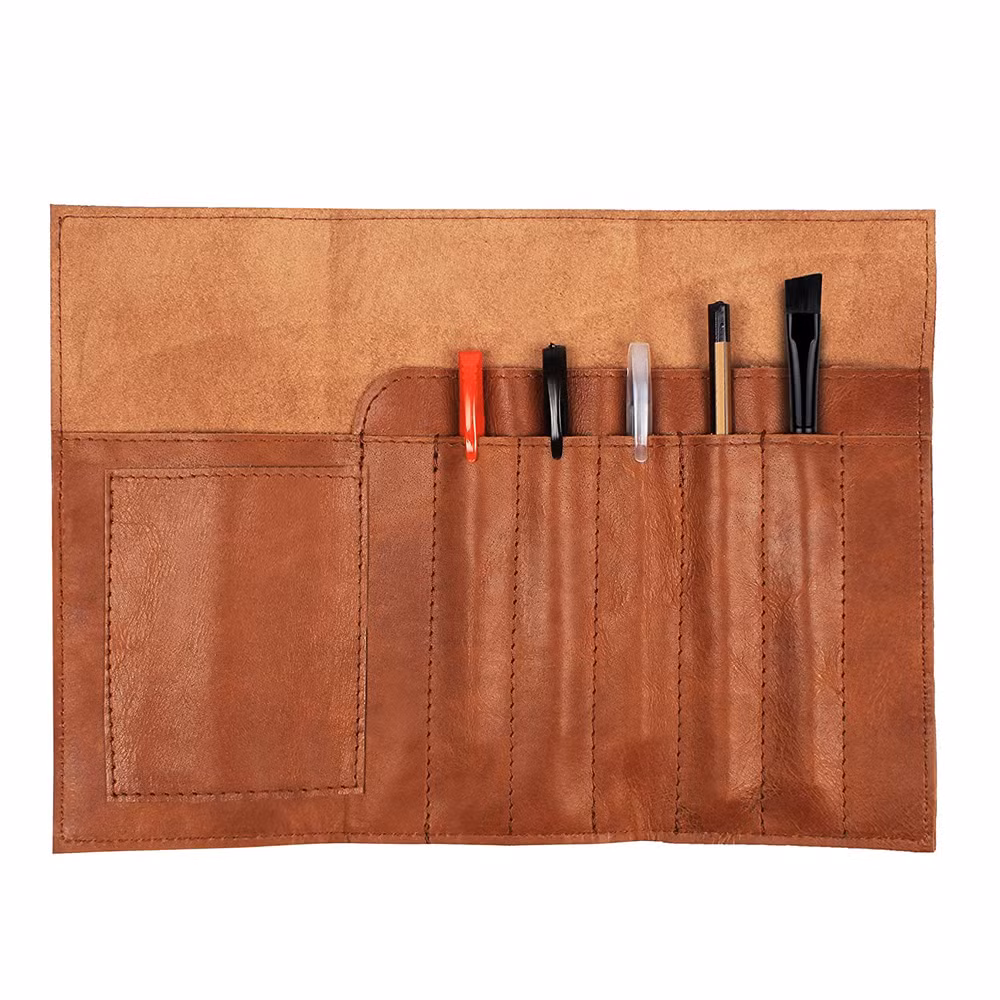 Premium Logo Promotional Gift Bluetooth Headset Bag Customized Designer Leather Headphone Case