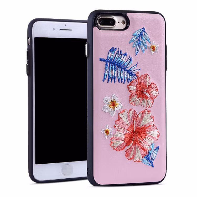 Mobile Phone Sewing Flower Case for iPhone 7