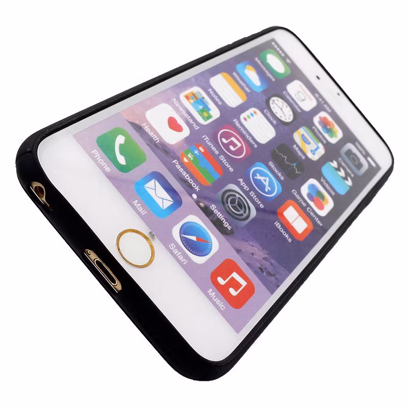 Retro Flower TPU Mobile Phone Case with Ring Stent for iPhone