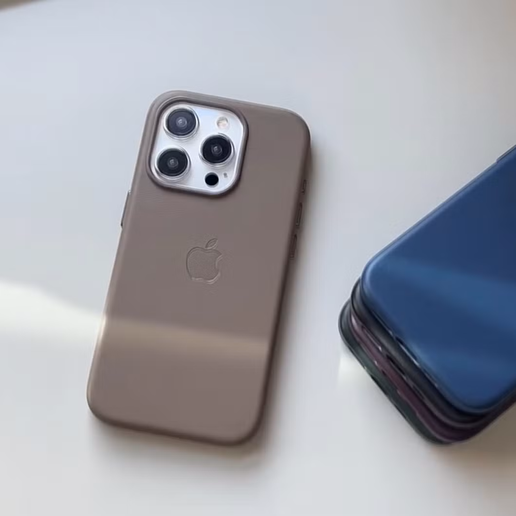 I Phone 15 PRO Max Plus Leather Phone Case with Magsafe Hot Sale Exquisite Fashion Cover Promotion Price 5 Colors