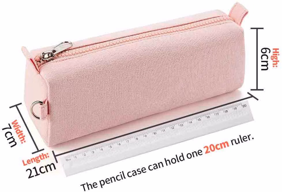 Personalized Cute Girls Custom Print School Pouch Canvas Pencil Case Kids