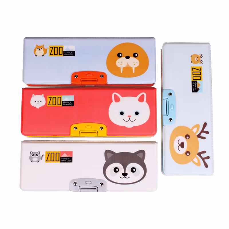 Seal Cat Dog Pattern Multifunctional Cute Animal Pencil Case